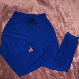 Royal blue stretchy joggers size medium/ large